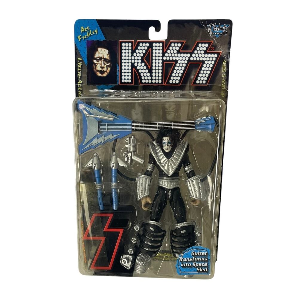 NWB Vintage KISS ACE FREHLEY Ultra Action Figure By McFarlane Toys 1997
